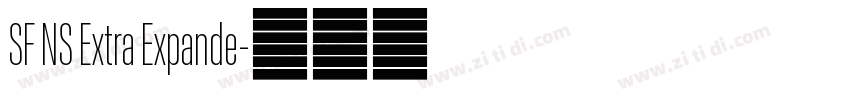 SF NS Extra Expande字体转换